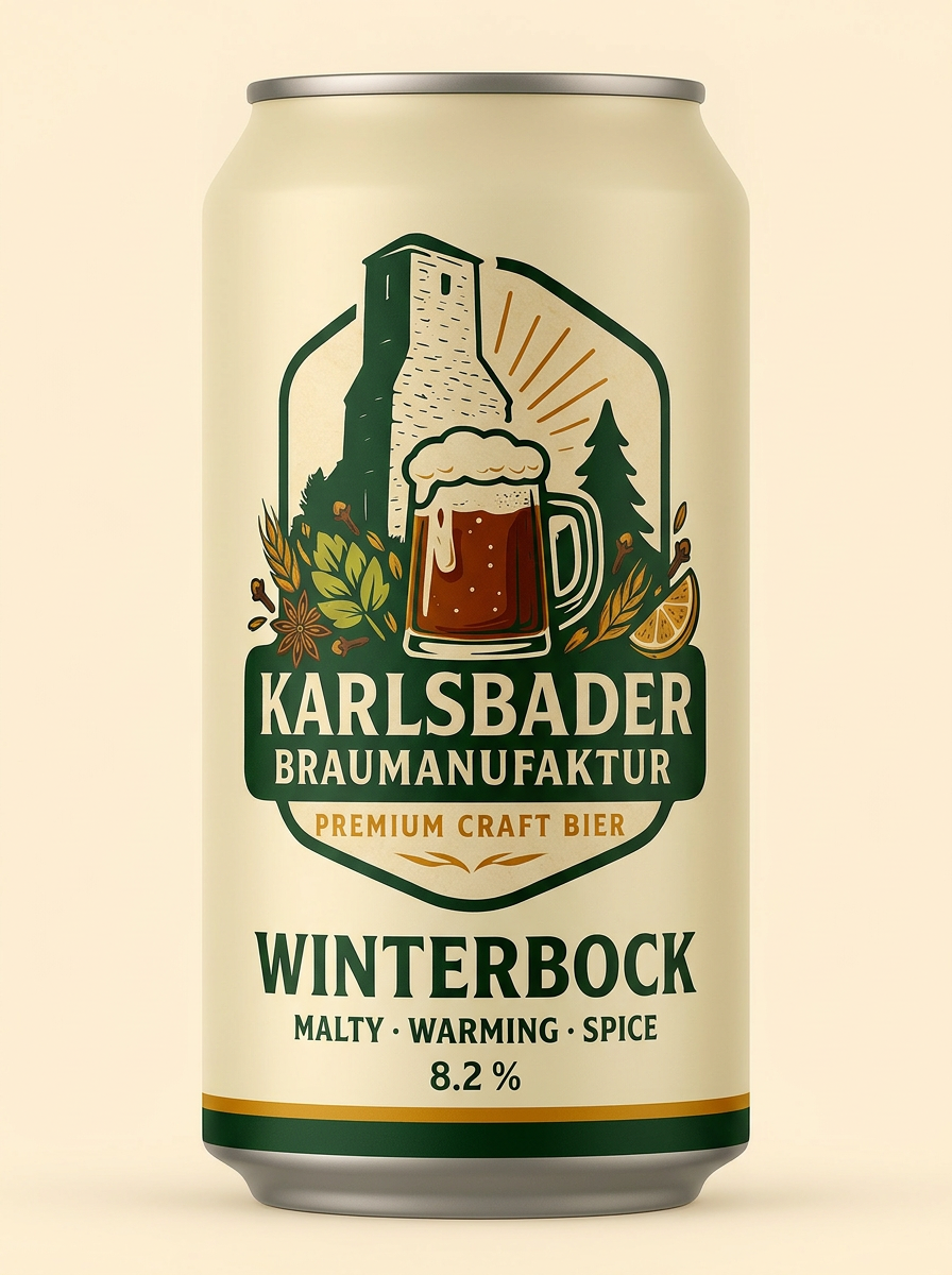 Karlsbader Winterbock Dose der Karlsbader Braumanufaktur