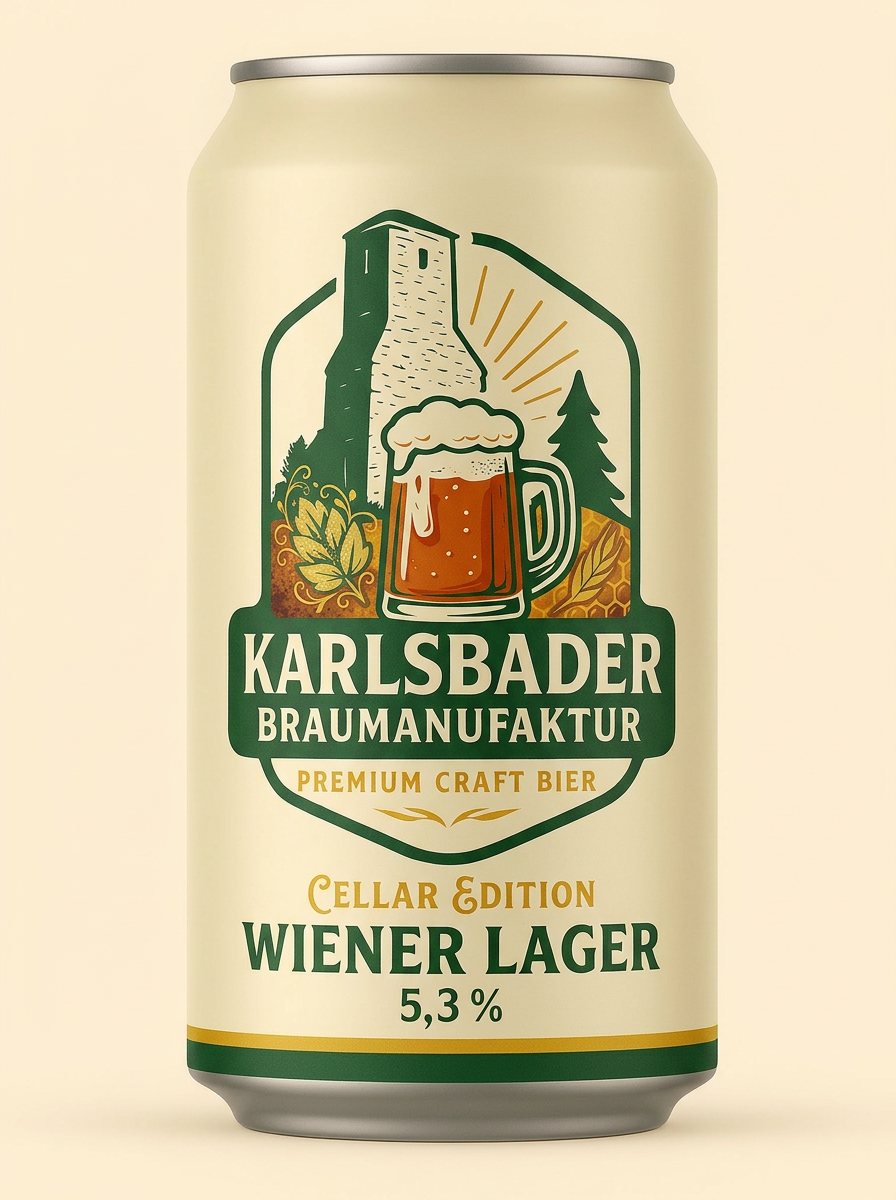 Wiener Lager Dose der Karlsbader Braumanufaktur